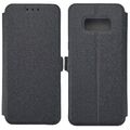 Samsung Galaxy S8 G950 Wallet Case TPU Book Pocket Gefüttert Etui Hülle Schwarz