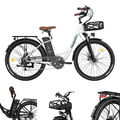 FAFREES 26 Zoll Damenfahrrad Elektrofahrrad e-Bike 20,3AH 25km/h Pedelec 250W