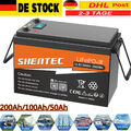 Lithium Batterie 12V 50Ah-200Ah LiFePO4 Akku BMS für Wohnmobil Solarbatterie RV