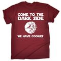 T-SHIRT Come To The Dark Side We Have Cookies Sci Fi lustig Geburtstag Mode Geschenk