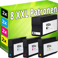 Set 8x TINTE für HP 950XL 951XL OfficeJet 251dw 276dw 8100 8600 8610 8615 8620