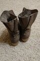 *Tamaris* Damen Stiefelette Stiefel Boots Gr. 38 beige Reißverschluss