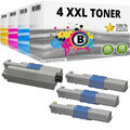 4x XXL Toner Patronen Set kompatibel für OKI C510 DN C511 DN C530 DN C531 DN