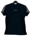 Champion T-Shirt Herren Kurzarm Oberteil Shirt Regular Schwarz Gr. L