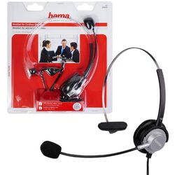 Hama Headset Kopfhörer 2,5mm Klinke Klinken-Stecker für DECT Telefon Gigaset etc