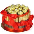 Ferrero Rocher und Merci schokolade Torte - pralinen geschenk - süßigkeiten box