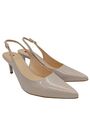 HöGL Slingback-Pumps Damen Gr. DE 38 hellgrau Casual-Look