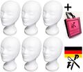 ♥ 6 x FP Styroporkopf  1. WAHL Perückenkopf + Shopper Deutsche Markenqualität ML