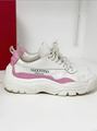 👟 Valentino Gumboy Leder Sneaker weiß rosa Gr. 38 TOP 👟