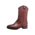 Mjus Chicago Damenschuhe Stiefel Reißverschluss Rot Freizeit