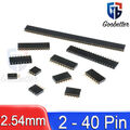 Stiftleiste 2,54mm Einreihig Weiblich Header Female Single Row 2 - 40 Pin PCB