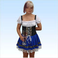 Dirndl schwarz/blau Gr. 36 - 42 Sexy Kleid Tracht Trachtenkleid