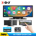 10,26 Zoll Wireless CarPlay Android Auto Bildschirm Autoradio Dashcam Tragbar BT