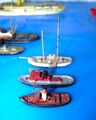 Schiffsmodell 1:1250...Konvolut...Hansa Schlepper H 8, CM-W 85 +Yacht