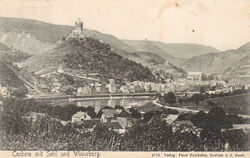 Mosel. Cochem mit Sehl und Winneburg, gelaufen 1907