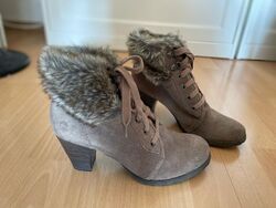 Tamaris Winterstiefel Stiefelette Gr. 38 Beige Grau