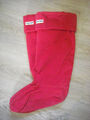 Hunter 39-42 Fleece Stiefelsocken Tall rot mit Fleecestulpe für orig. Gummistie1