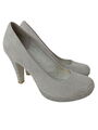 MARCO TOZZI High Heels Damen Gr. DE 38 hellgrau Casual-Look