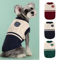 Hundepullover Hundemantel Welpe Katzen Strickpullover Warm Weste Kleidung XS-M