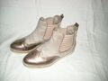 Hochwertig Marco Tozzi® Damen Ankle Boot Schuhe Stiefel Beige Lochmuster Gr.37