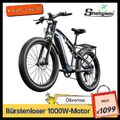 1000W E Bike Mountainbike 26 Zoll Elektrofahrrad Offroad eBike Fully 840WH 25KMH