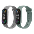 2x Sportarmband für Xiaomi Mi Smart Band 6 Mi Band 6 Band 5 Fitnesstracker