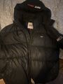 Tommy Jeans Daunenjacke Winterjacke Alaska Puffer Jacket Herren Jacke Schwarz