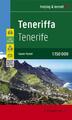 Teneriffa, Straßenkarte 1:150.000, freytag & berndt | KG | (Land-)Karte | 2022