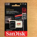 Sandisk Extreme 128GB Micro SD XC Speicherkarte Klasse 10 A2 V30 4K 190 MB/s Adapter