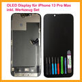 MH FHD OLED Display für iPhone 13 Pro Max LCD Ersatz Bildschirm SCHWARZ +TOOL