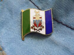 Pin Kanada Yukon Territorium Canadian Territory im Nordwesten von Kanada Flagge