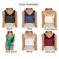 Frauenmode Sommer Seide Satin Tank Tops V Ausschnitt Ärmelloses Camisole Shirt