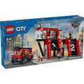 LEGO® City 60414 Feuerwehrstation mit Drehleiterfahrzeug