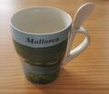 1x Kaffeetasse, Teetasse Mallorca incl. Löffel. NEU!!! 