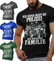 Wir rufen nicht die Polizei Wir rufen die Familie Biker MC 1% T- Shirt C6