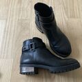 Bershka Stiefeletten mit Profil, Damen schwarz, Gr.36