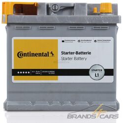 CONTINENTAL AUTOBATTERIE 12V 55Ah STARTERBATTERIE 540A L1SOFORT EINSATZBEREIT-PREIS ENTHÄLT 7,50 € BATTERIEPFAND