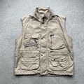 Fjällräven Vintage Herren Multi Pocket Utility Vest Gilet Beige Khaki Gr. XL