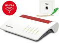 AVM FRITZ!Box 5590 Fiber Wi-Fi 6 Glasfaser Router Weiß / Rot - 2,4 Ghz, 5 Ghz