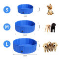 Ø80/100/120cm Faltbar Hundepool Doggy Pool Swimmingpool Schwimmbecken Schwimmbad