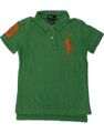 POLO RALPH LAUREN Jungen Grafik Rugby Poloshirt 3-4 Jahre grün Baumwolle BK21