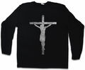 JESUS CROSS LANGARM T-SHIRT Jesus Messiah Messias God Gott christliches Kreuz