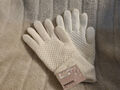 Damen Handschuhe in Weiss mit Musterung