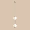 Hängelampen Modern Style Beige Farbe IP20 Schutz 2x10W E14 Leuchtmittel