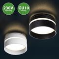 LED Einbaustrahler 230V GU10 Decken Aufbau Spot Strahler Einbau Leuchten Sets