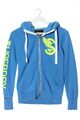 SUPERDRY Sweatjacke Damen Gr. DE 36 blau-blassgelb-weiß Casual-Look