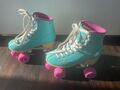 Türkise Rollschuhe Roller Disco von Hudora, Gr. 36