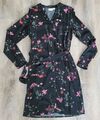 Kleid  Vila Only  Gr. XS / 34 schwarz Blumen NEU