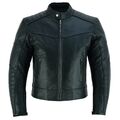 Leder Motorradjacke Biker Jacke elegante Motorrad Chopper Lederjacke von PROANTI