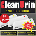 3x 25 ml Clean Urin Original CleanU künstlicher synthetischer fake Urin